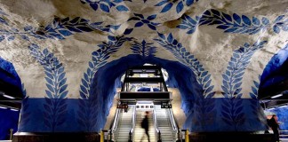 Metro v Štokholme premenené na najdlhšiu galériu umenia na svete