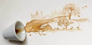 Obrazy maľované kávou a čajom | Umenie od Giulia Bernardelli